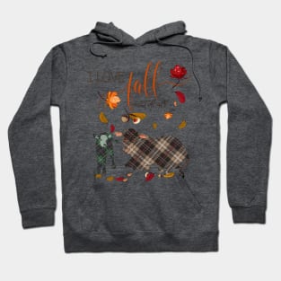 Cow Lovers - I Love Fall Most of All Hoodie